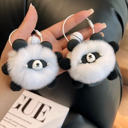 Süßes Panda Plüsch Schlüsselanhänger Set Karnz