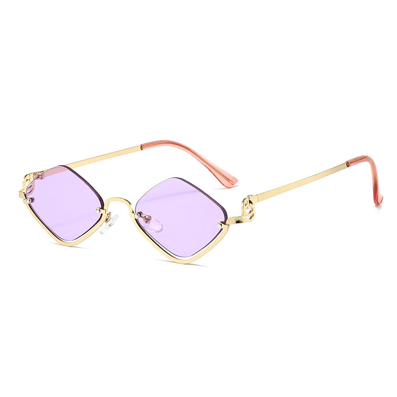 Elegante geometrische Rahmen Sonnenbrille