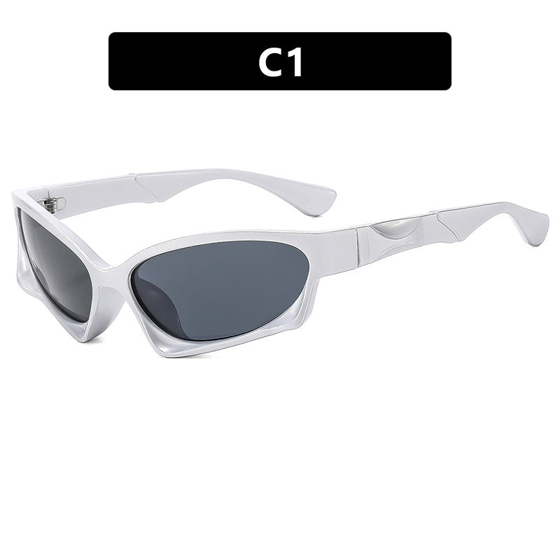 Damen sporty Sonnenbrille mit modernem, aerodynamischem Design Karnz