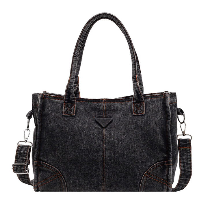 Stylische Denim-Schultertasche