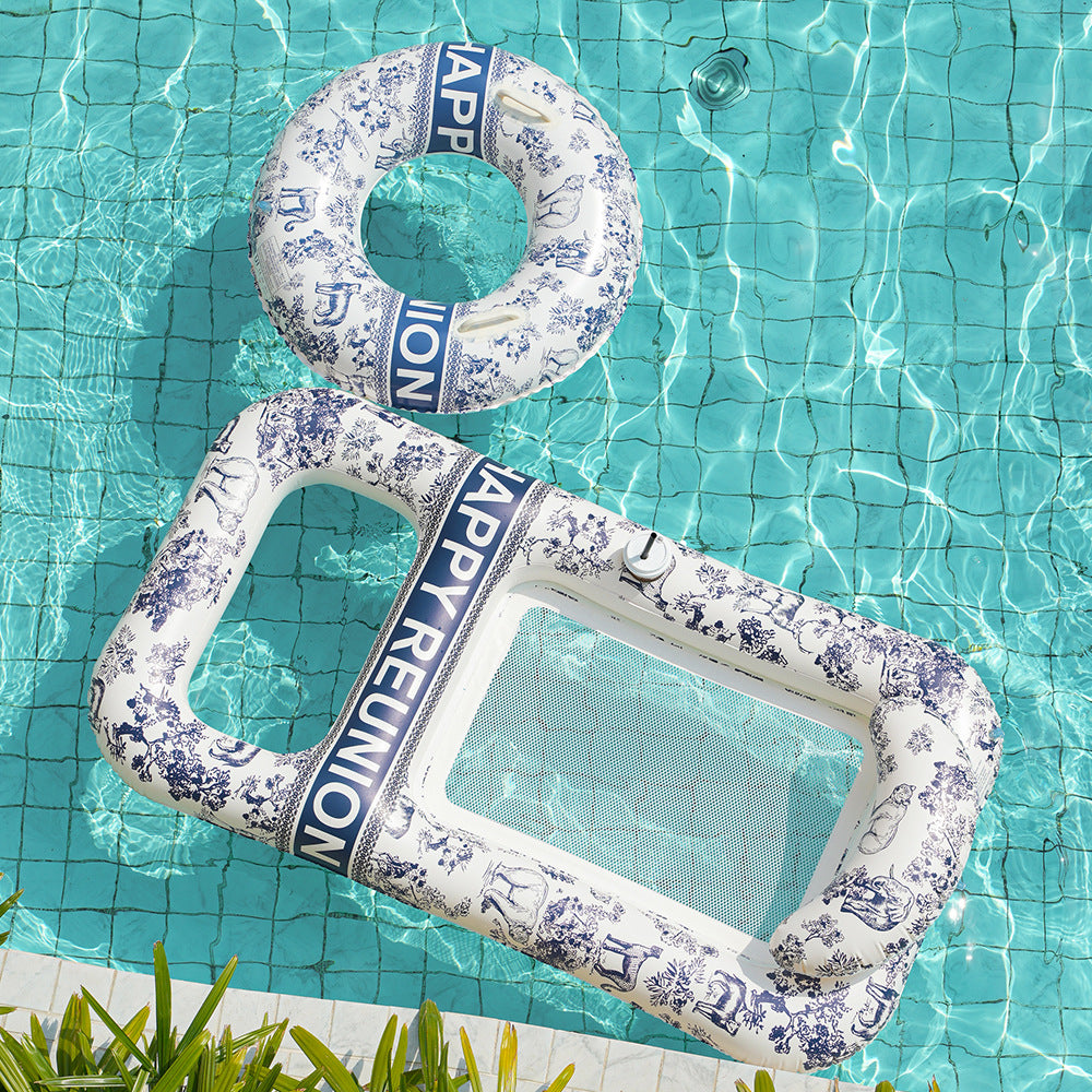 Unisex Eleganter Schwimmring mit floralen Motiven Karnz