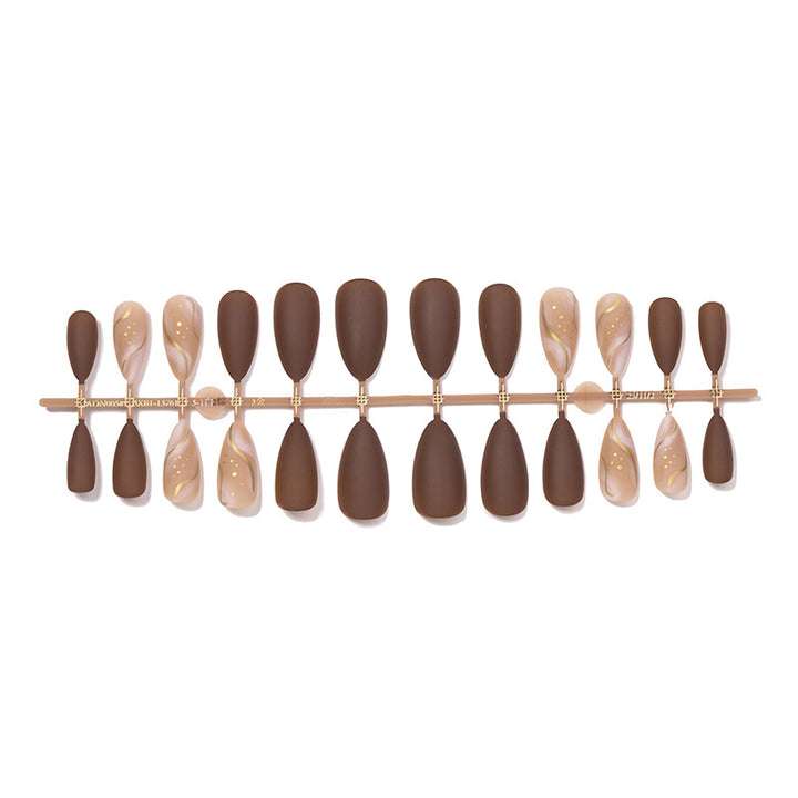 Premium Press-On Nail Art Set mit elegantem mattem und glänzendem Finish Karnz