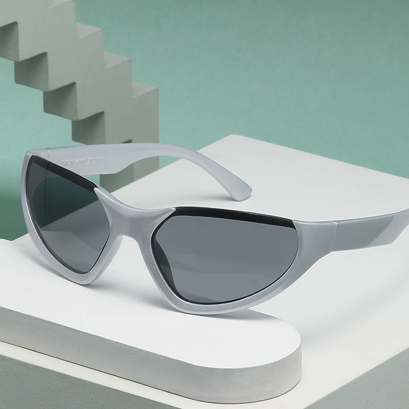 Damen Sportliche Fahrradsonnenbrille mit Windschnittigem Design Karnz