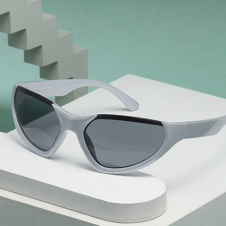 Damen Sportliche Fahrradsonnenbrille mit Windschnittigem Design Karnz