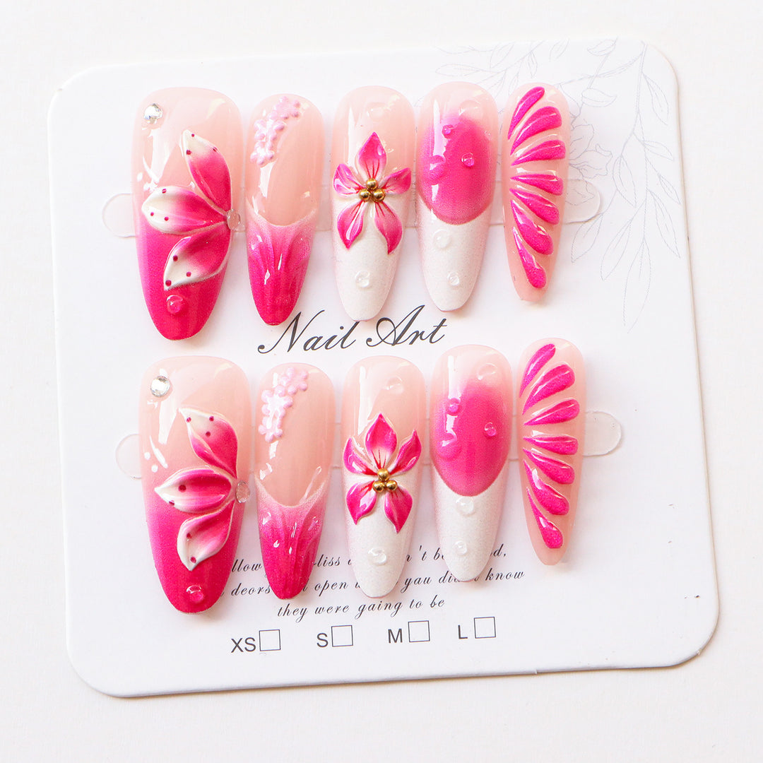 Premium Floral Nagelkunstkollektion