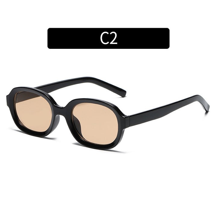 Retro-Ovalrahmen-Sonnenbrille