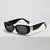 Damen modische Sonnenbrille mit ergonomischem Kunststoffrahmen und breiten UV-Schutz Gläsern Karnz