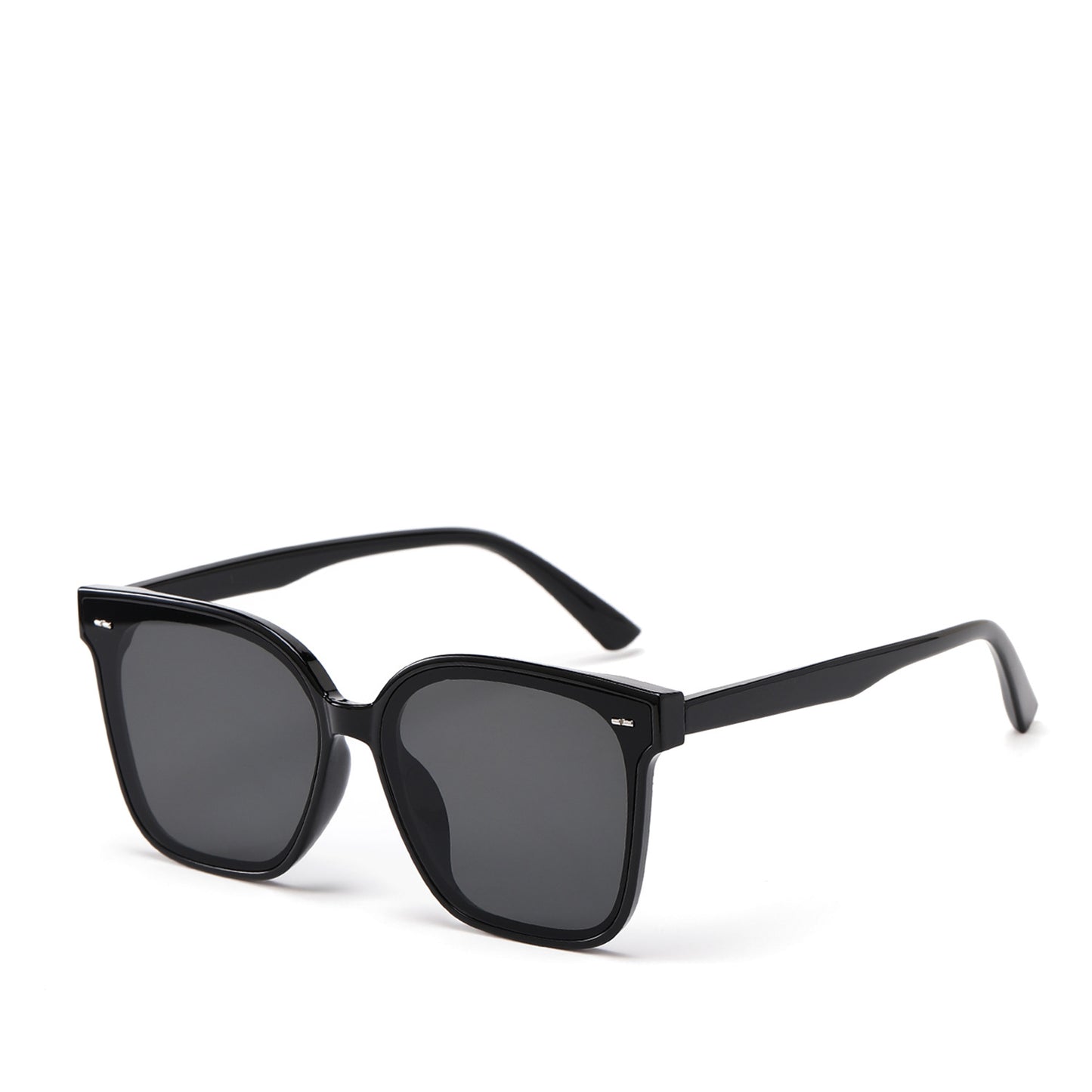 Damen moderne quadratische Sonnenbrille mit transparentem Rahmen Karnz 1780030387