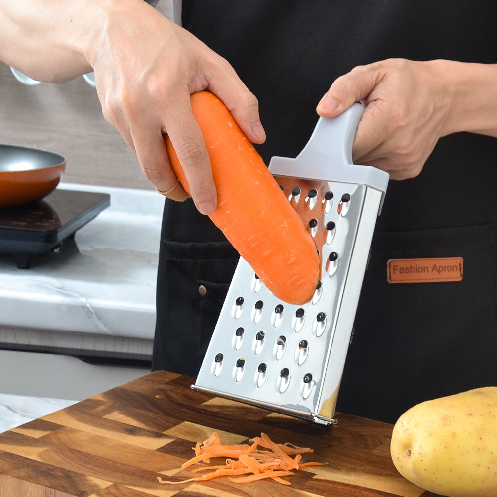 Vielseitige Edelstahlreibe mit Ergonomischem Griff Karnz