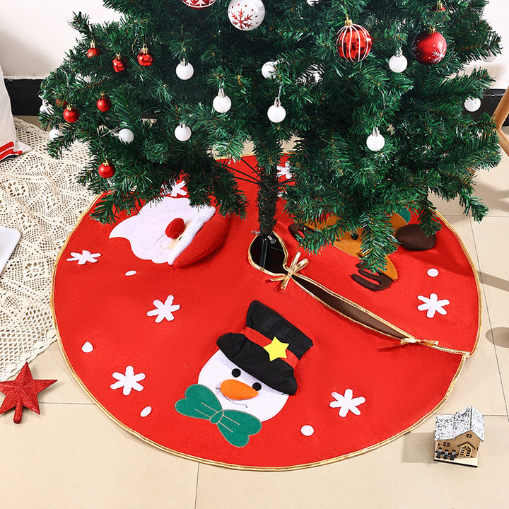Festliche Weihnachtsbaum-Decke mit buntem Motiv Karnz