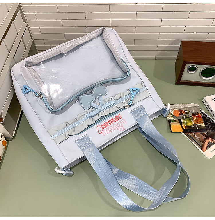 Transparenter Fronttasche Freizeit Rucksack Karnz