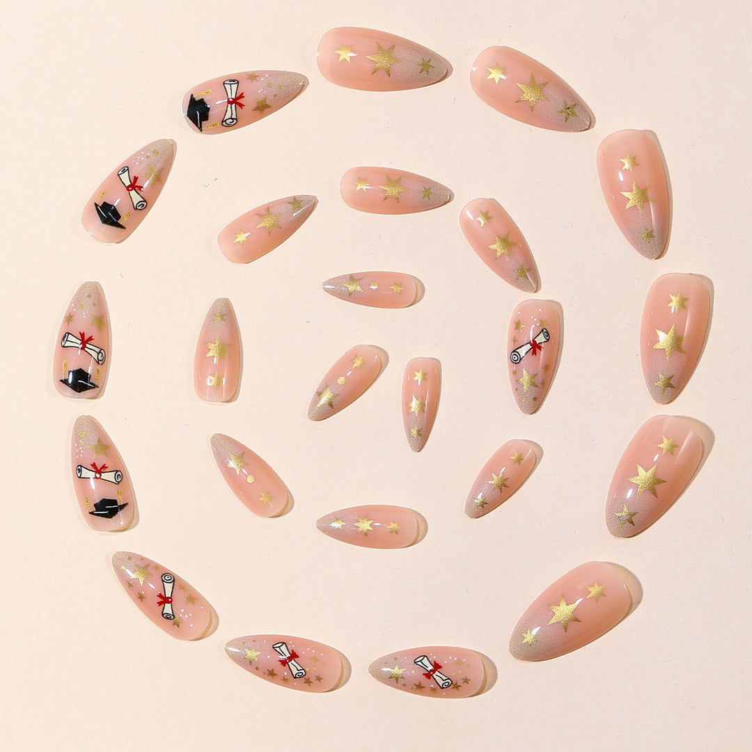 Absolventenfeier Nagelkunst Set Karnz