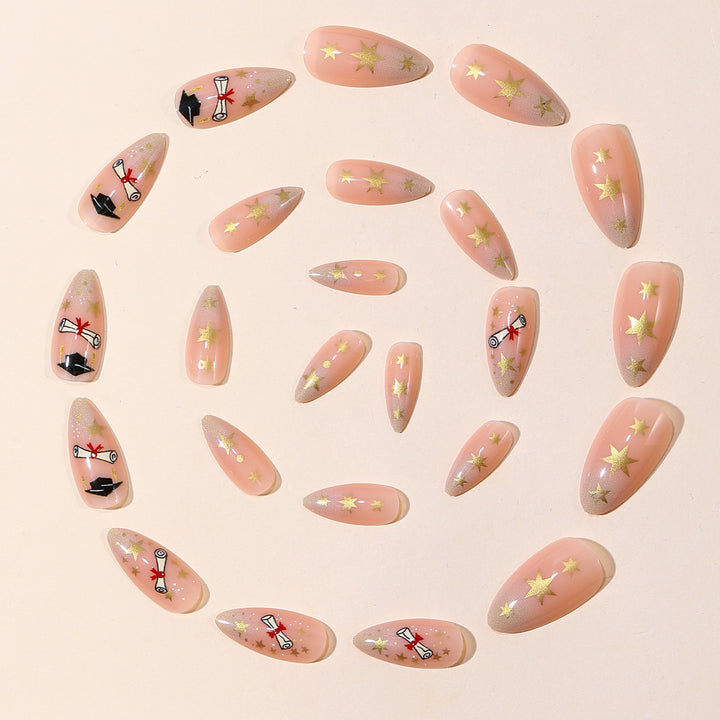 Absolventenfeier Nagelkunst Set Karnz