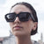 Damen stilvolle Sonnenbrille im geometrischen Design Karnz