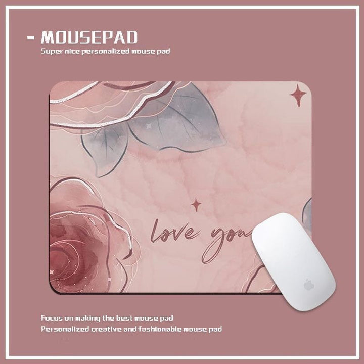 Personalisierte Blumige Mausunterlage