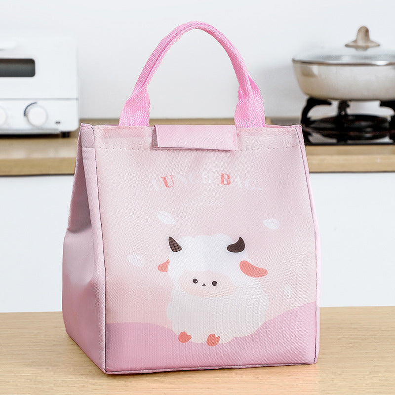 Süße Kaninchen-Themen-Isolierte Lunch-Tasche