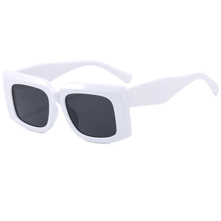 Damen Modische Sonnenbrille mit markantem quadratischem Rahmen und UV-Schutz Karnz
