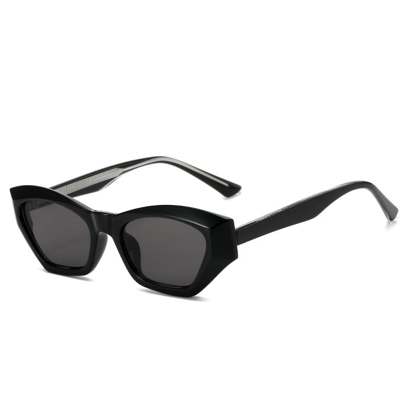 Damen Cat-Eye Sonnenbrille mit modernen transparenten Akzenten Karnz