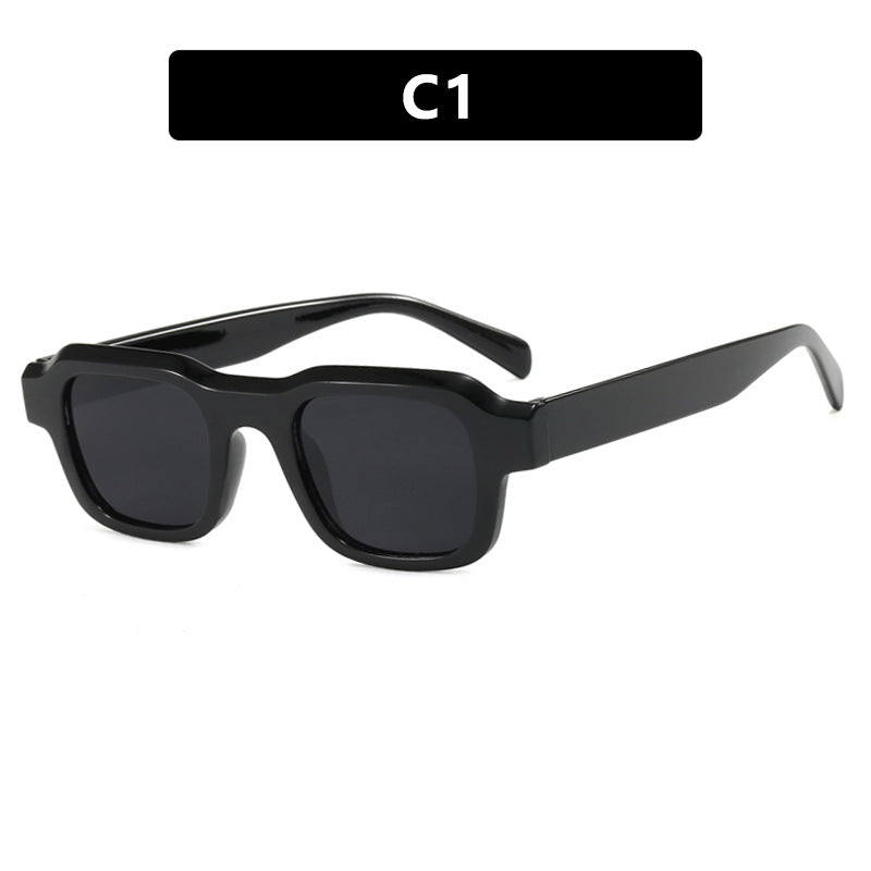 Damen moderne quadratische Sonnenbrille mit schützendem Polycarbonat-Rahmen Karnz