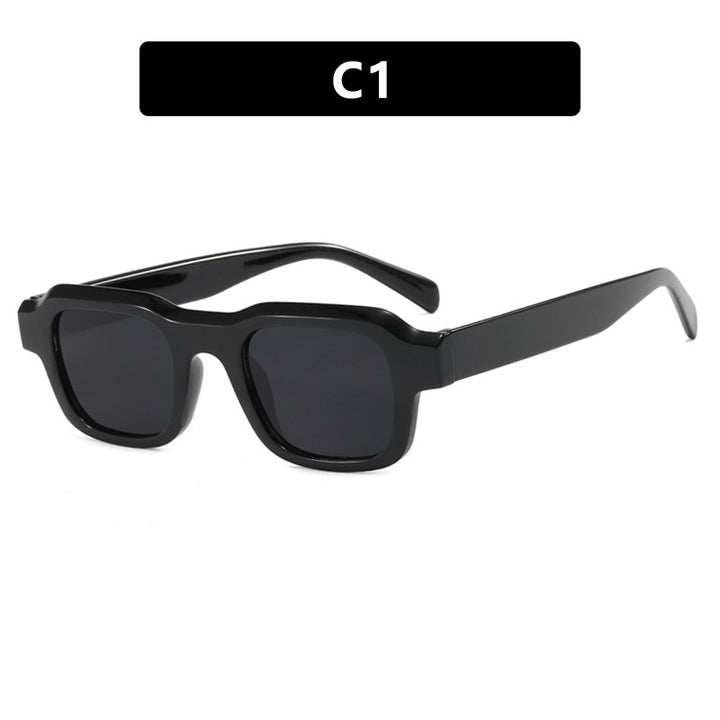 Damen moderne quadratische Sonnenbrille mit schützendem Polycarbonat-Rahmen Karnz
