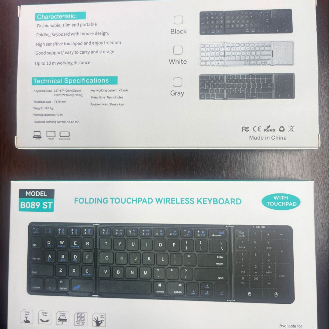 Kompakte Bluetooth-Tastatur mit Ziffernblock Karnz