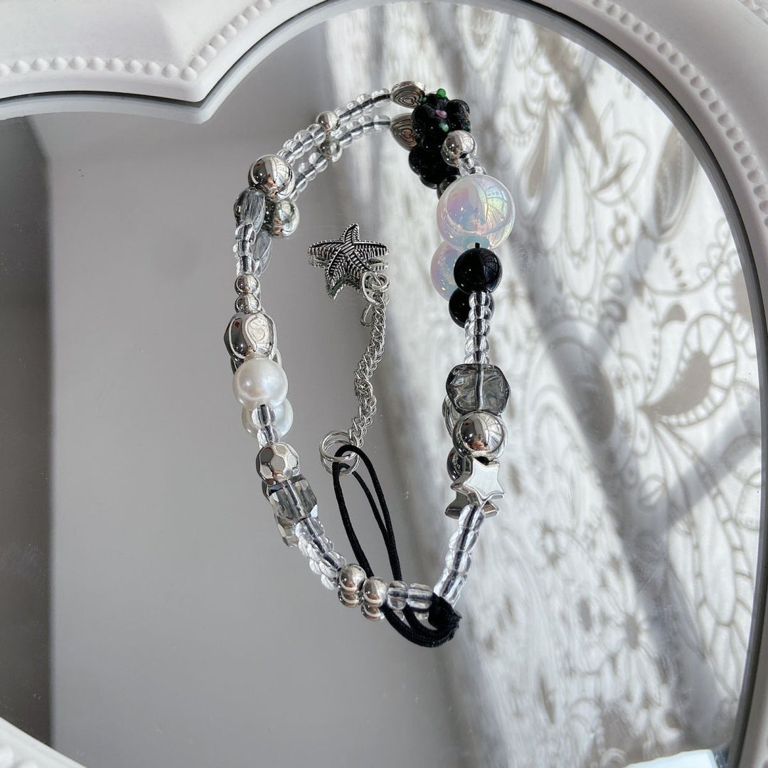 Eleganter Perlen-Charm-Brillenhalter Karnz