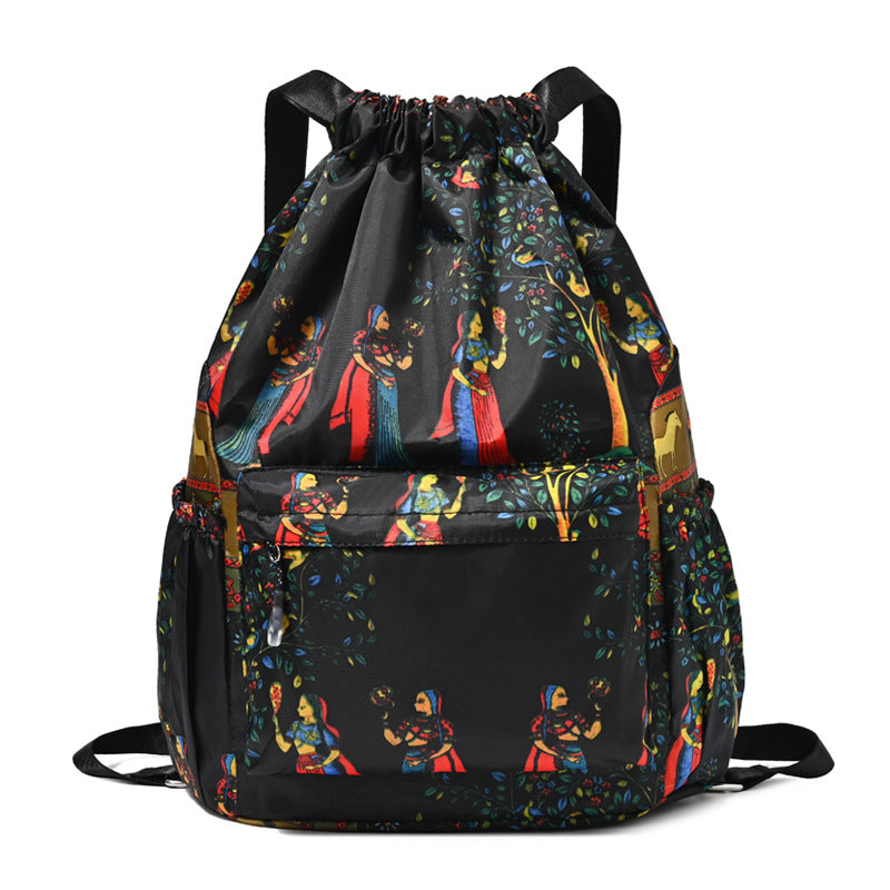 Kordelzug Elefantenmuster Rucksack Karnz