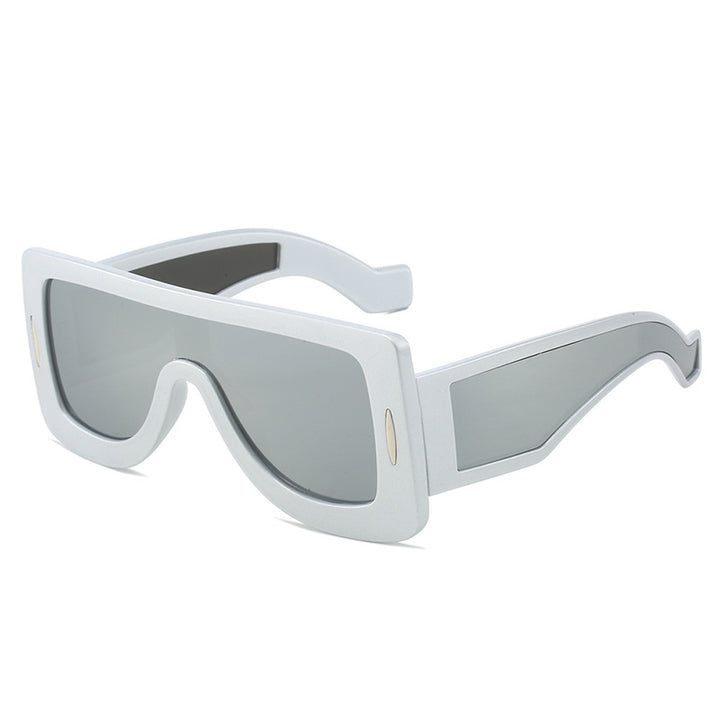 Damen futuristische Oversized Sonnenbrille Karnz