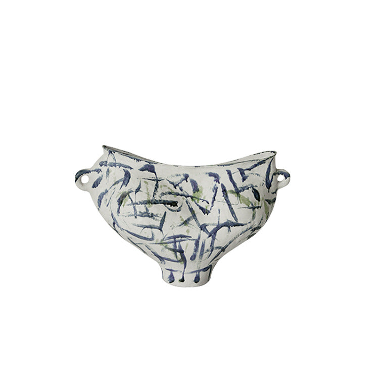 Künstlerische floral inspirierte dekorative Vase