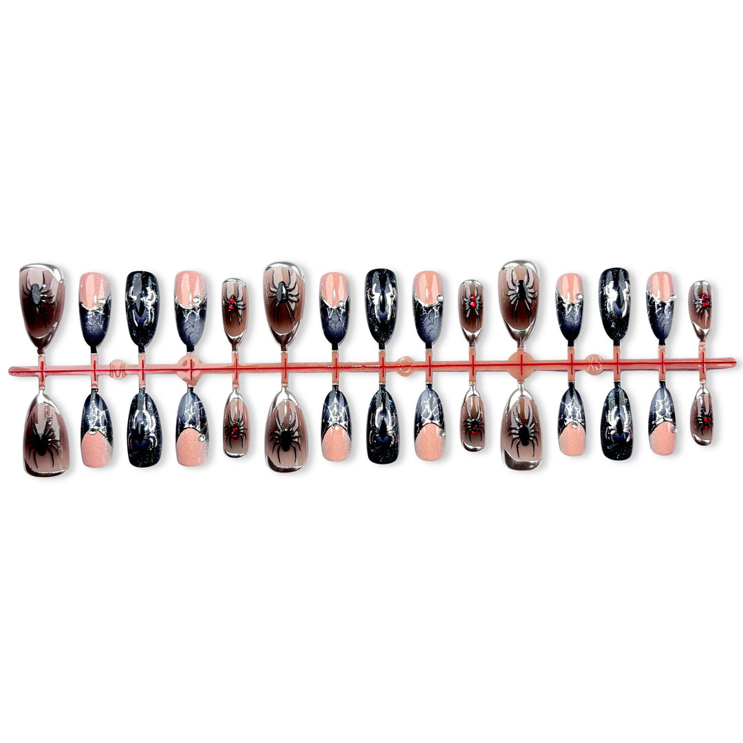 Spider-Themen Press-On Nagelkunst Set