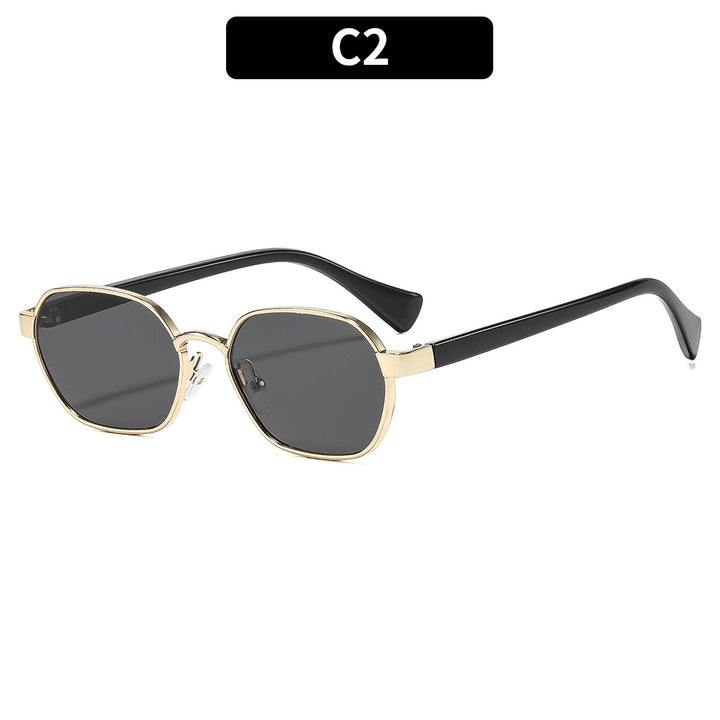 Moderne Anziehung Vintage-inspirierte quadratische Sonnenbrille