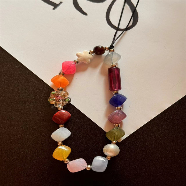 Handgefertigtes Perlen-Handyhalsband Karnz