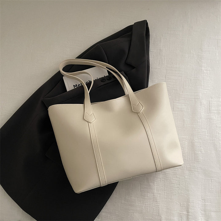 Schlichte Minimalistische Leder Tote Bag