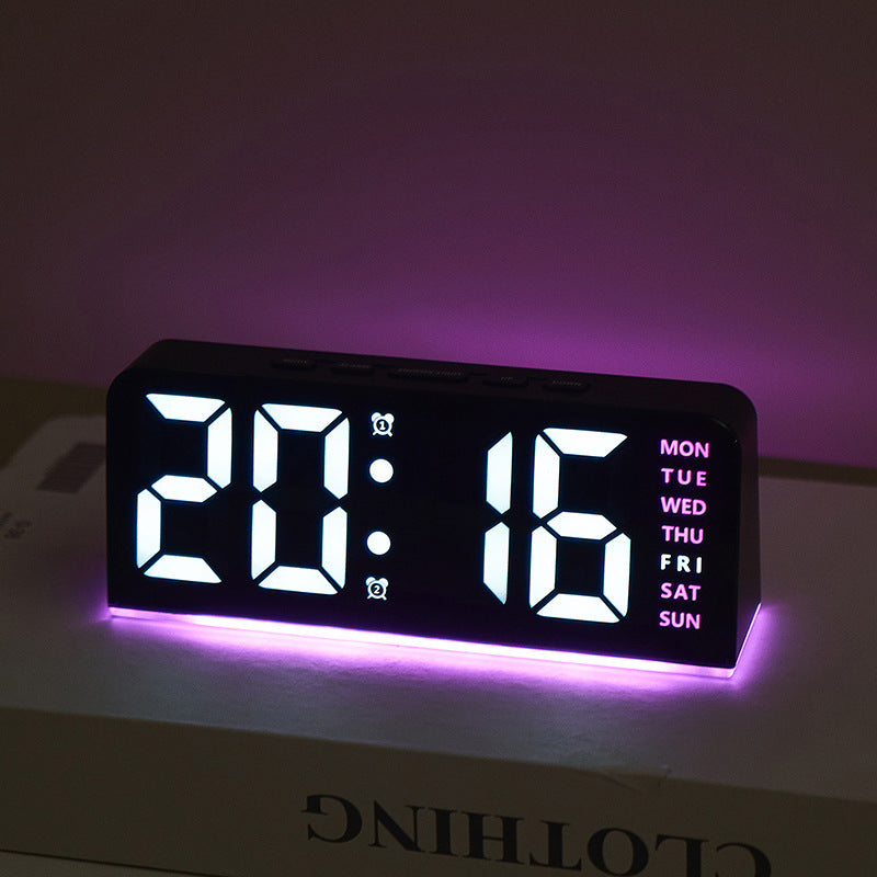 Digitaler Wecker mit Großem Led-Display und Multifunktionaler Anzeige Karnz