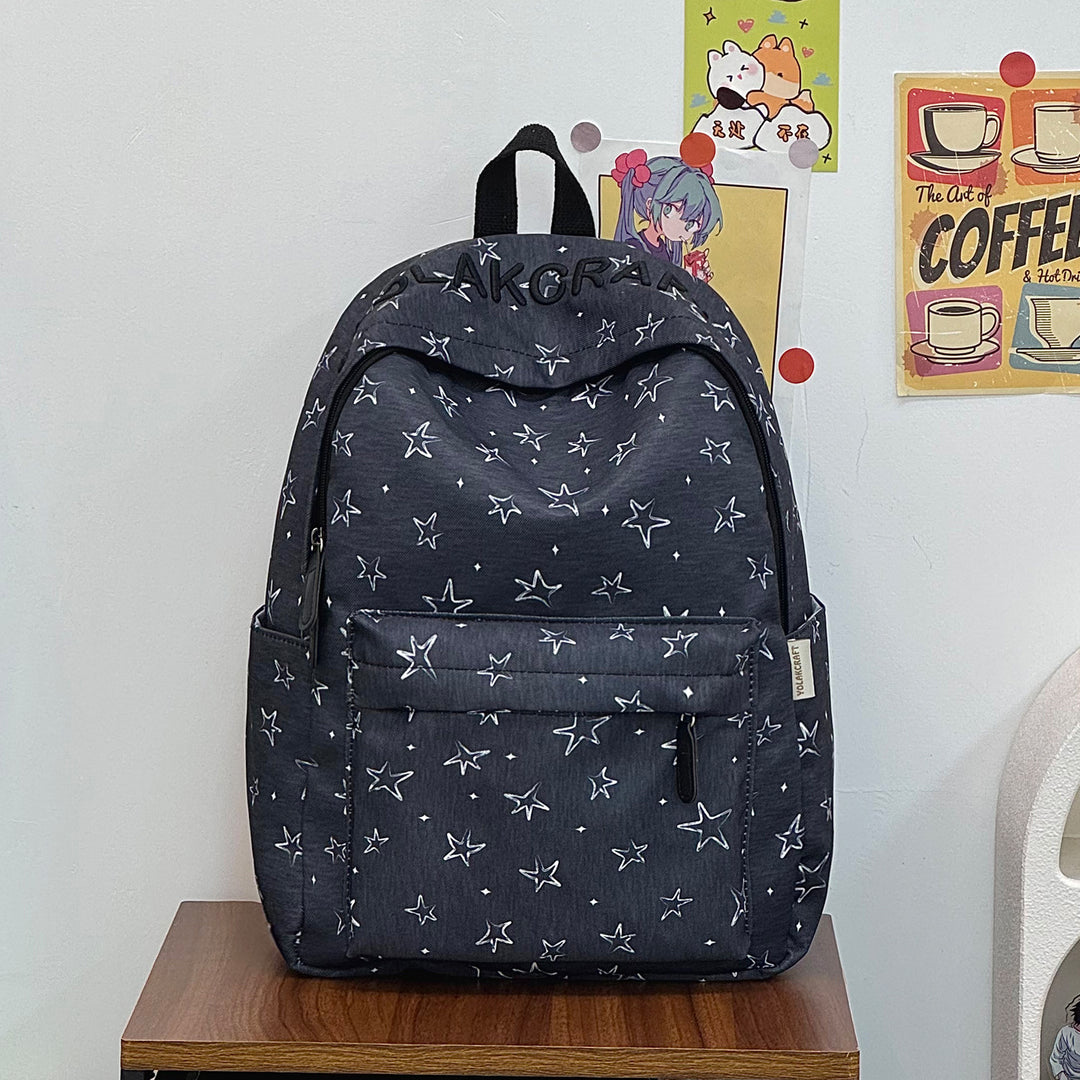 Lässig Alltags-Star-Print-Rucksack Karnz