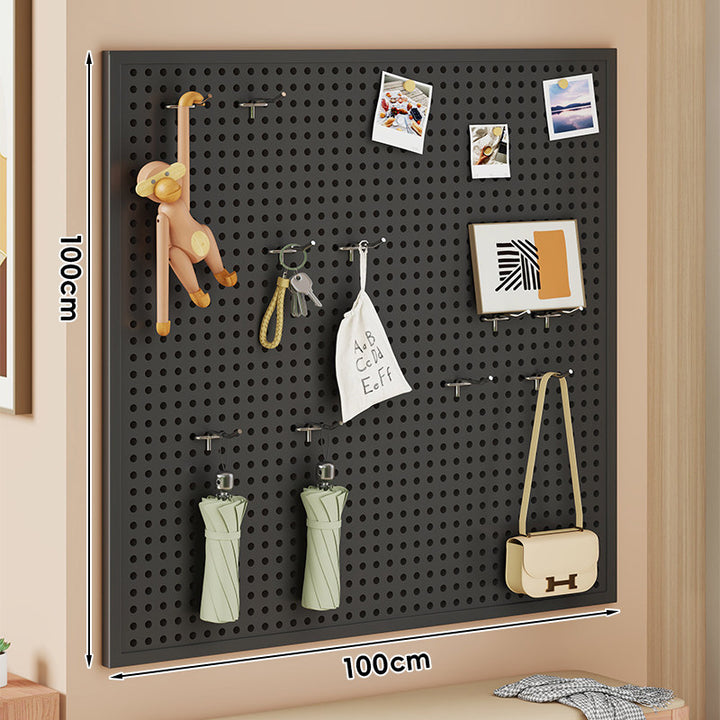 Wandmontierte perforierte Metall-Pinnwand-Organisationsplatte