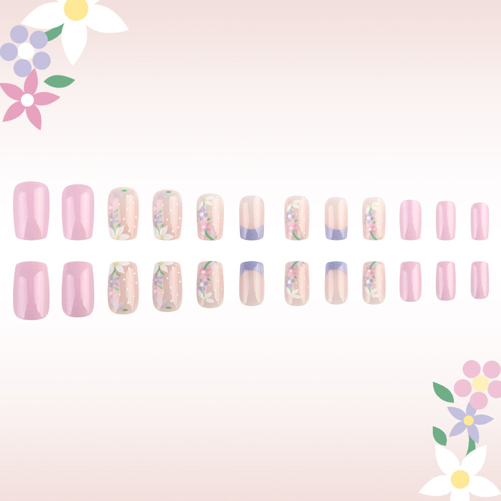 Blumen Kunst Press-On Nageldesign Karnz