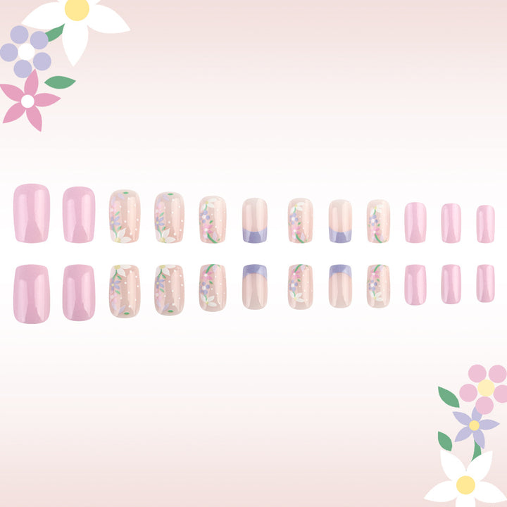 Blumen Kunst Press-On Nageldesign Karnz
