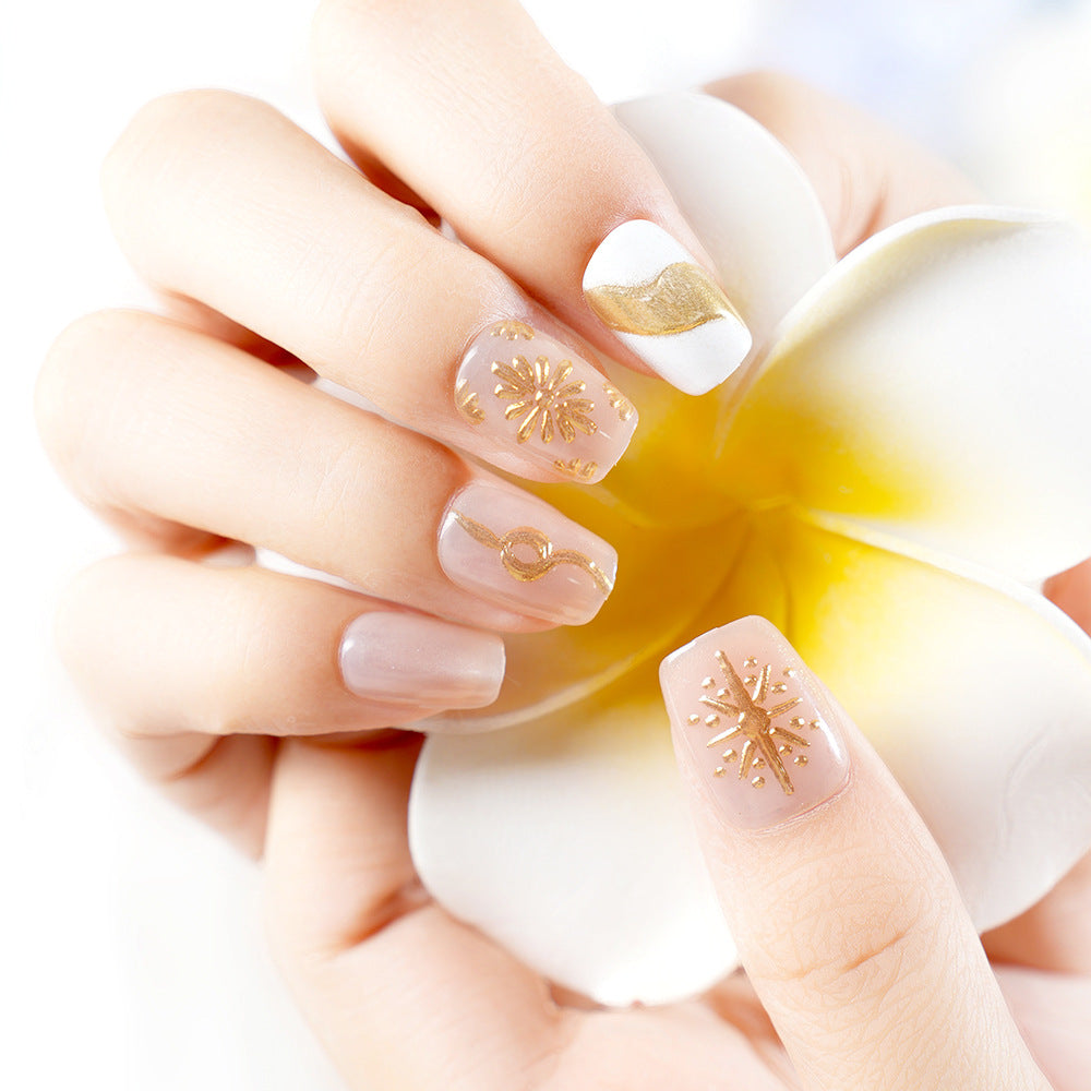Künstlerisches Metallic-Nagelset Karnz