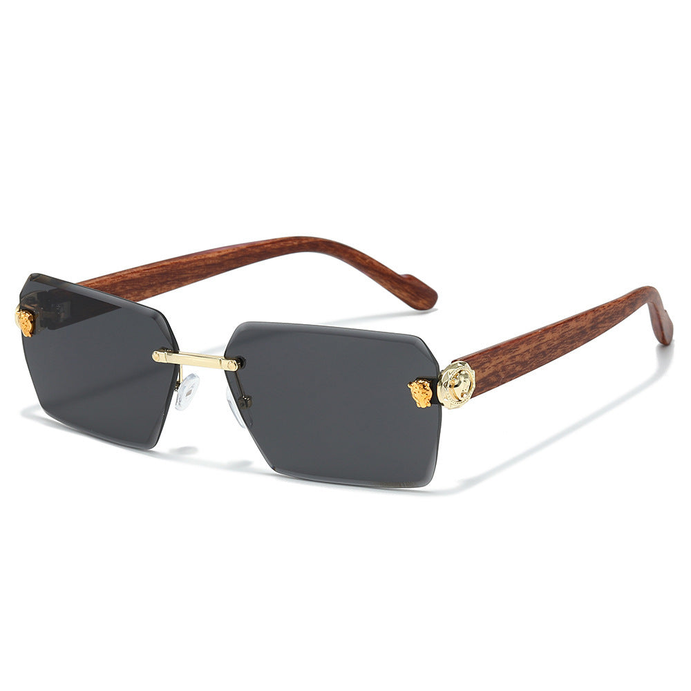 Stylische moderne rechteckige Sonnenbrille Karnz