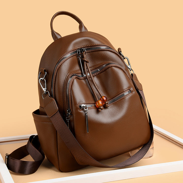 Premium Leder Reise Rucksack Karnz