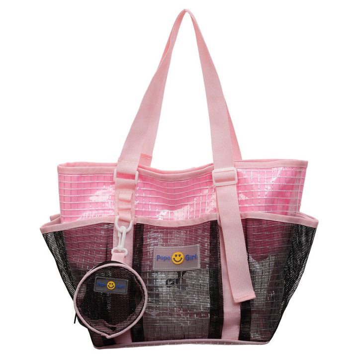 Netz Strandtasche mit abnehmbarem Beutel