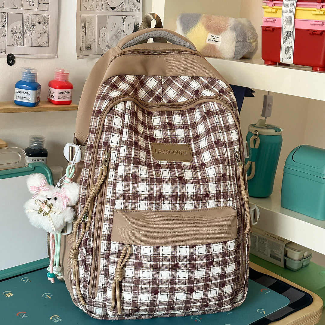 Multi-Funktionale Karierte Rucksack Karnz
