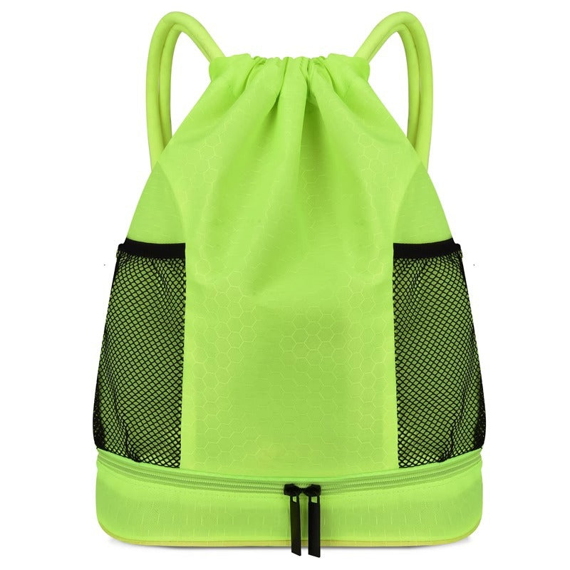 Leichter Hexagonmuster Kordelzug Rucksack Karnz