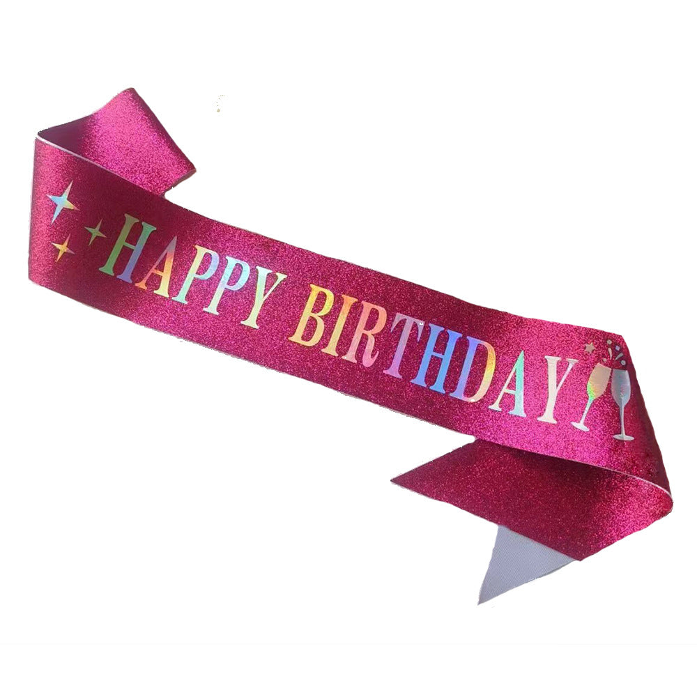 Damen Funkenkrone mit „Happy Birthday“ Schriftzug Karnz