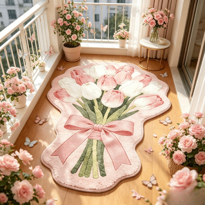 Floral Bouquet Form Teppich
