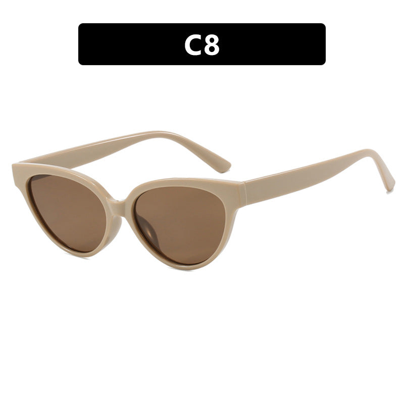 Damen Cat-Eye Sonnenbrille mit luxuriösem Muster und UV-Schutz Karnz