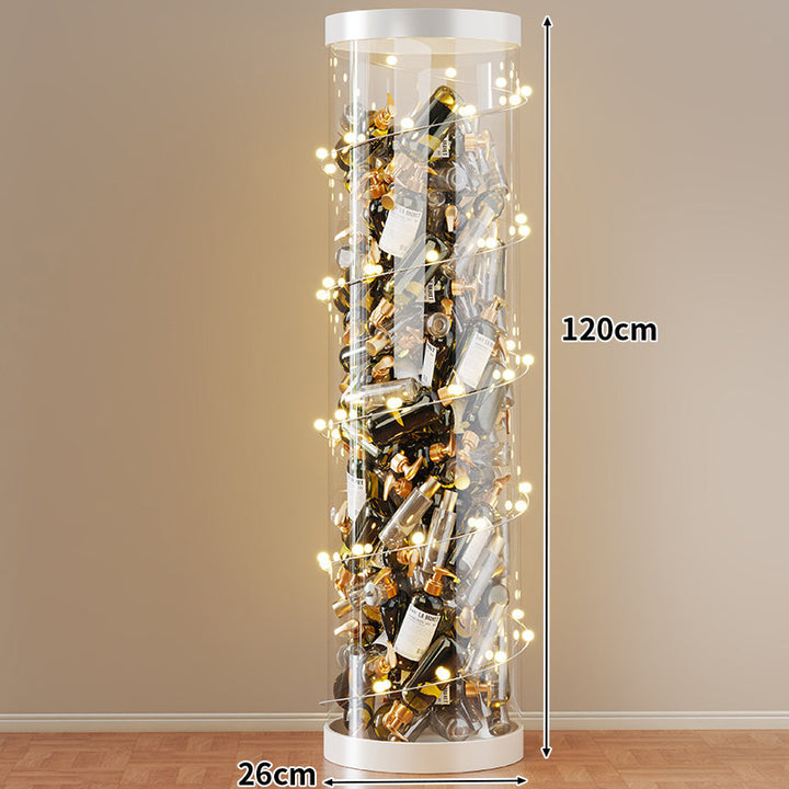 Hohe klare acryl vertikale Display-Zylinder für Mini-Parfüm- & Probeflaschen-Sammlung