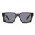 Damen modische quadratische Sonnenbrille mit innovativem Design und hohem UV-Schutz Karnz