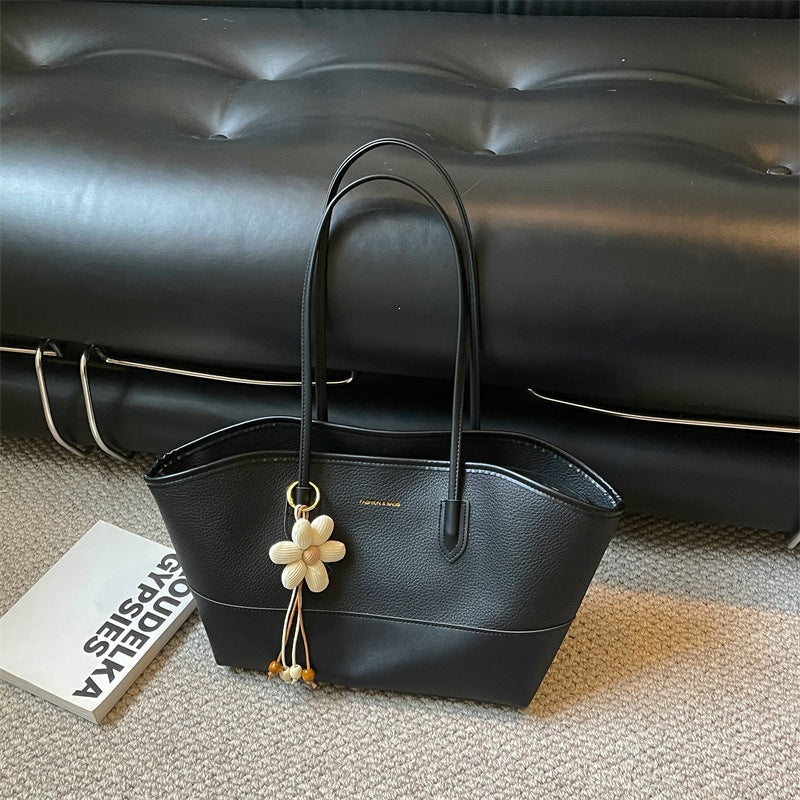 Strukturierte Leder-Tote-Tasche